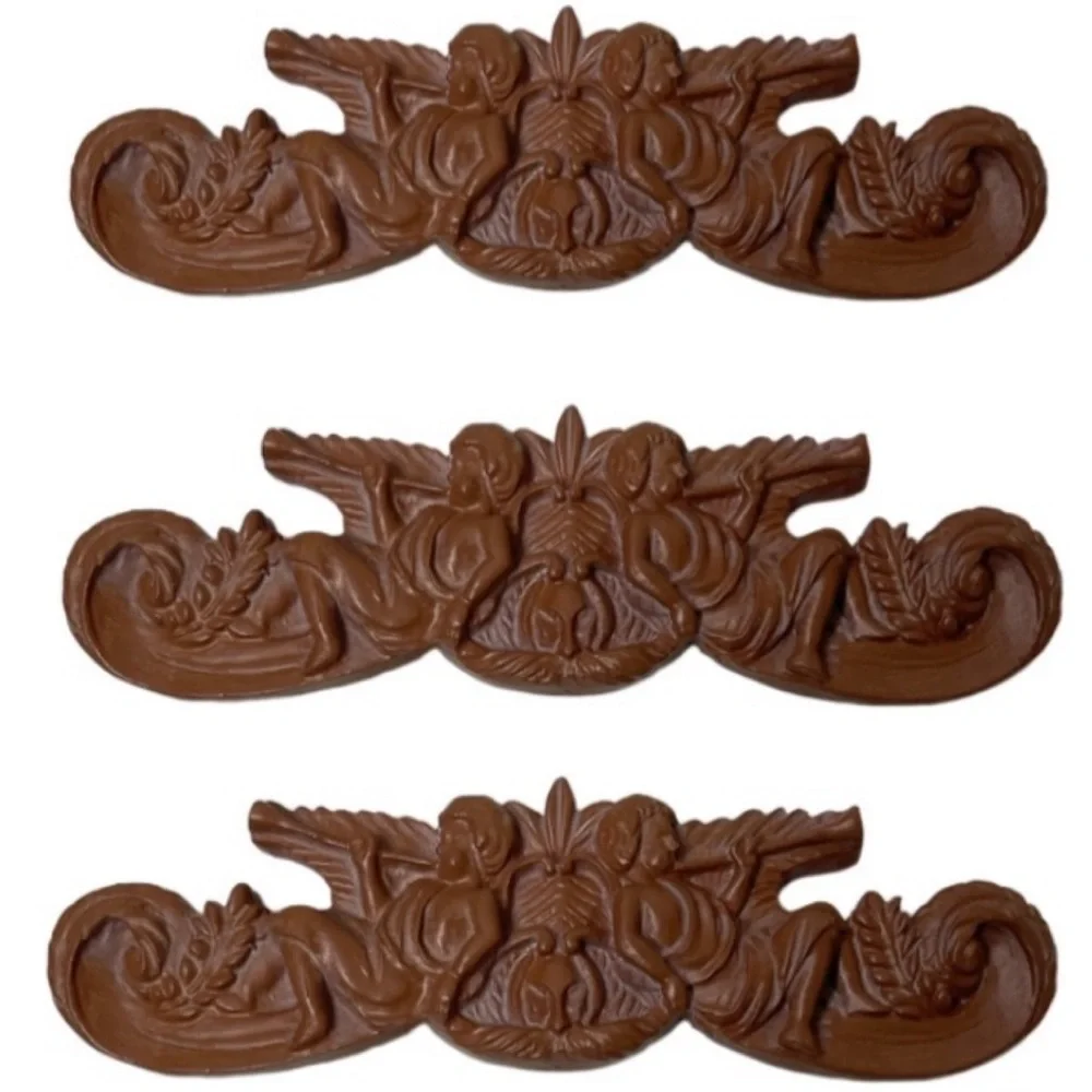 Vintage Angels Cherub Ornate Victorian Carved Resin Art Handcrafted Ornaments